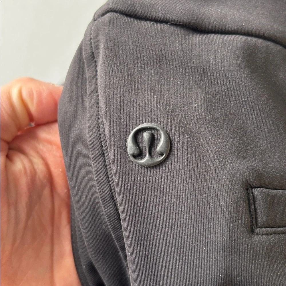 Lululemon Straight Leg Trouser Pant 7/8 Drawstring Black Size‎ XS